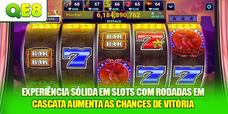 Experiência sólida em Slots com Rodadas em Cascata aumenta as chances de vitória