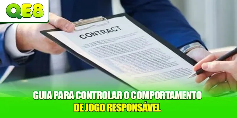 Guia para controlar o comportamento de jogo responsável