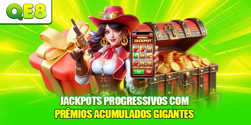Jackpots Progressivos com prêmios acumulados gigantes