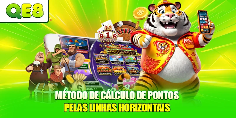 Método de cálculo de pontos pelas linhas horizontais